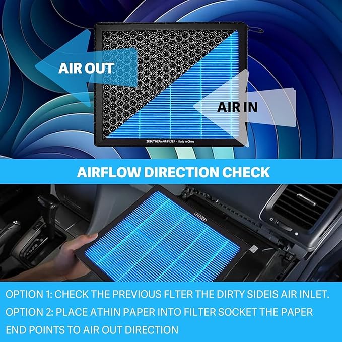 Cabin Air Filter, for Jeep, Dodge & Fiat Models, 2017-2025 Compass, 2015-2023 Renegade, 2024-2025 Hornet, 2014-2020 500L, 2016-2023 500X, 2024-2025 Alfa Romeo Tonale and 500E (CF11810)