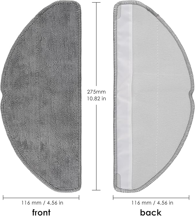 (4 Pack) Q7 M5/ Q7 M5+/ Q7 L5/ Q7 L5+ Mop Pads Compatible with Roborock Q7 M5, Q7 M5+, Q7 L5, Q7 L5+ Robot Vacuum, Washable Mop Cloth Accessories Kit, Q7 M5 Mop Pad, Replacement Parts