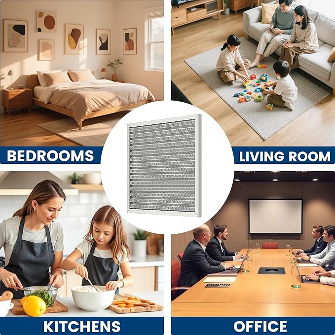 20x20x1 HVAC Furnace Air Filter, Lasts a Lifetime, Washable, the Last HVAC Filter You Will Ever Buy, Healthier Home or Office, Merv 8(Actual Size:19.5x19.5x0.82 Inch)