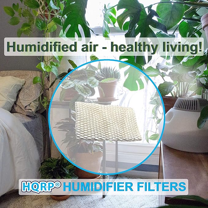 HQRP 2-Pack Wick Filter Compatible with Honeywell HCM750, HCM-750B, HCM750B, HCM-750-TGT, HCM750TGT Humidifiers, Replacement for HAC-700, HAC-700PDQ, HAC700PDQV1 Filter B