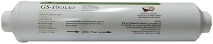 IPW Industries | GS-10CAL/RO-B 255541-43 Coconut Shell Granular Activated Carbon Filter & Calcite Replacement for Reverse Osmosis Inline Water Filter 1/4 Threaded