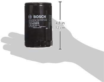 BOSCH 72143WS Workshop Engine Oil Filter - Compatible with Select Chrysler, Dodge, Ford, Jaguar, Jeep, Mazda, Mercury, MG, Mitsubishi, Lincoln