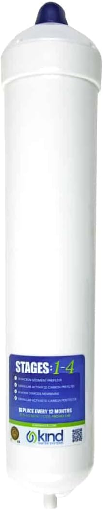 6-Stage Reverse Osmosis Drinking Water System Replacement Filter – Stages 1-4