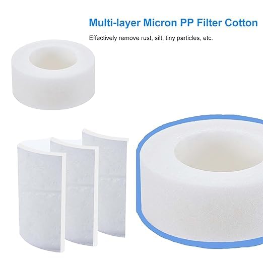 5 Pcs Sink Water Faucet Filter Cartridge Replacements,Sink Water Filter Faucet Water Filter, Removes Chlorine Fluoride Heavy Metals,Soften Hard Water