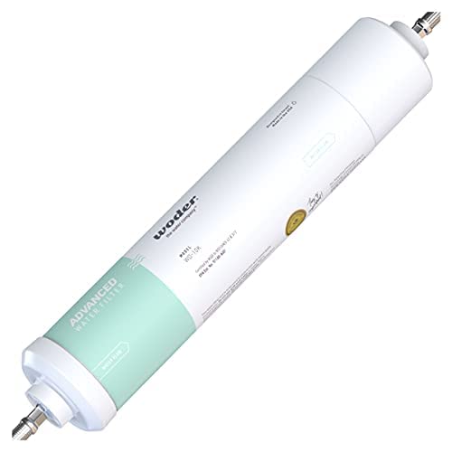 Woder WD-GEN4-2512-DC (New WD-10K-DC) Under Sink Water Filter w Direct Connection to Main Faucet. WQA Certified. Removes Chlorine, Lead, Heavy Metals, Contaminants. USA Made