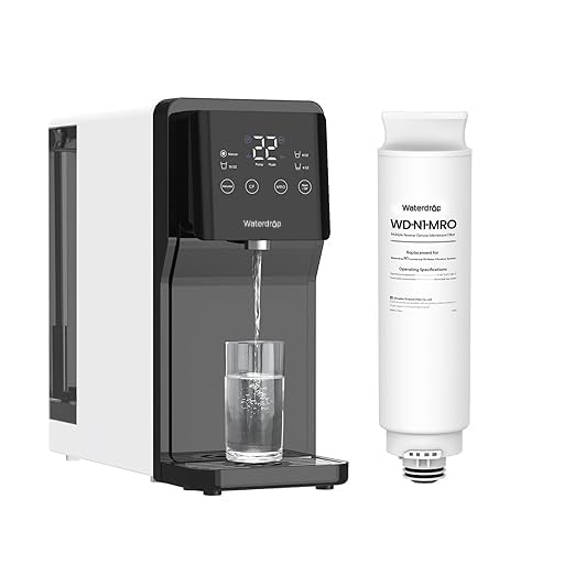 Waterdrop N1-MRO Filter, Replacement for N1 Countertop Reverse Osmosis Water Filtration System, 18-Month Lifetime