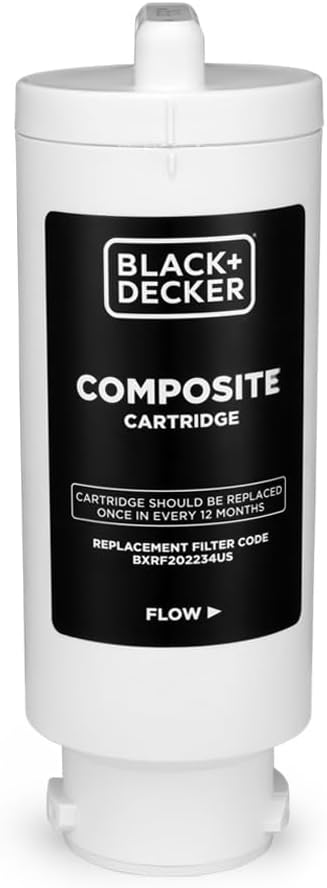 BLACK+DECKER Countertop Composite Cartridge, Reverse Osmosis Water Filter with 5 Stage Filtration System with UV, IAPMO R&T Tested, Platinum Sealed, and NSF/ANSI 58 Certified