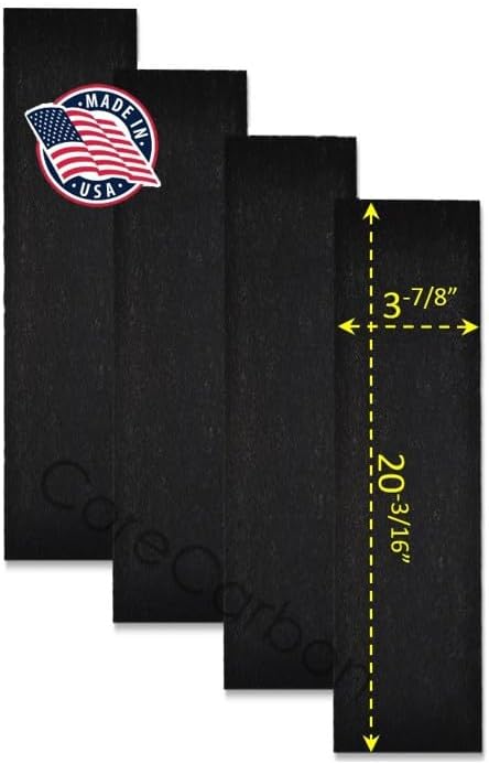 4-Pack Carbon Pre-Filter Designed to Fit Honeywell Quiet Clean Air Purifier - Models HFD070, HFD120, HFD-120, HFD-120-Q, HFD123, HFD-123-HD, HD123, HFD140, HFD140BWM, HFD230, HFD230B,& MORE