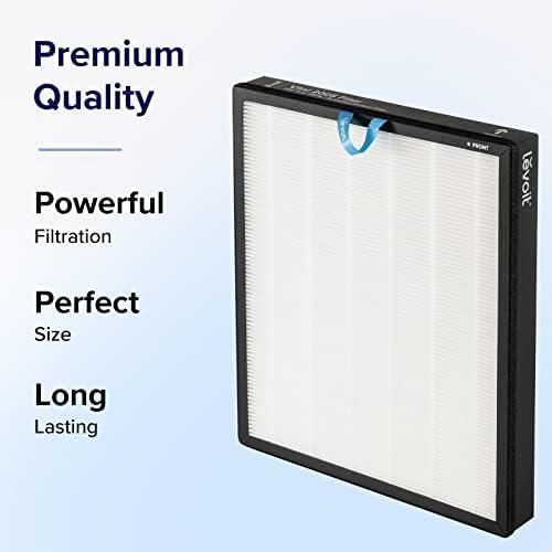 LEVOIT Vital 200S-P Replacement Filter, Genuine Air Purifier Filters, Supports HEPA Sleep Mode, High-Efficiency Activated Carbon for Removal of Pet Dander, Smoke Odor, Allergens, Vital 200S-RF, 1 Pack
