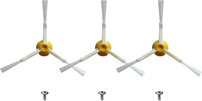Replacement Side Brush Parts for iRobot Roomba 600 700 800 900 Series 675 692 694 677 671 614 980 960 985 981 880 860 850 861 866 870 890 Vacuum Cleaner with Screw (3-Pack)