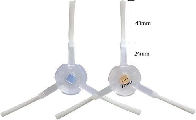 4 Pair Side Brushes Replacement Parts Compatible for NARWAL T10 J1 J2 Robot Vacuum Cleaner Accessories