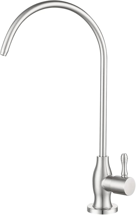 Drinking Water Faucet, for Under Sink Water Filter System Kitchen Bar Sink Drinking Water Faucet, Drinking Water Dispenser Brushed Nickel
