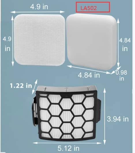 Colorfullife Filter Replacement for Shark Rotator Lift-Away LA300 LA301 LA322 LA351 LA500 LA502 LA555 LA360 LA362 LA401 LA455 LA702 ADV DuoClean PowerFins Upright Vacuum Cleaner, Part XFFK320 & XHF320