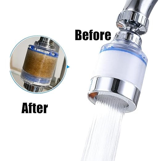 5 Pack Sink Water Faucet Filter Cartridge Replacements,Sink Water Filter Faucet Water Filter, Removes Chlorine Fluoride Heavy Metals,Soften Hard Water