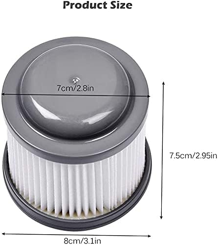 KEEPOW PVF110 Replacement Vacuum Filter for Black and Decker Handheld Pivot Vacuum BDH2000PL BDH2020FLFH PHV1410 PHV1810 PHV1210 BDH2020FL, Washable Hand Vac Filters, 4 Pack
