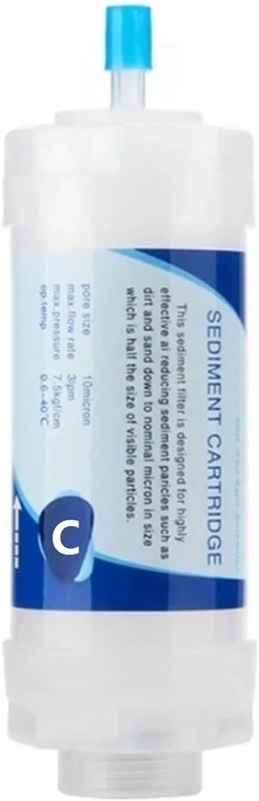 Quick-Connect Water Filter Replacement Cartridge Inline Filter for Refrigerator Ice Maker Under Sink A6HB(C)