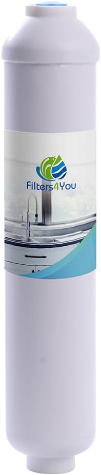 CFS – 1 Pack Inline Refrigerator Water Filter Compatible with R200 Models – Remove Bad Taste and Odor – Refrigerator Water Filter System – 1/4 Inches Quick Connect Fittings – White