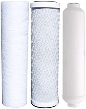 IPW Industries Inc - Replacement Filter Kit for Vertex PT 4.0 RO System - Carbon Block, PP Sediment & Inline Filter Cartridge for Reverse Osmosis