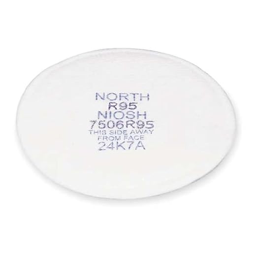 North by Honeywell 7506N95 Particulate Filters, Cartridge/Filter, Non-Oil Particulates, N95, Purple (Pack of 10)