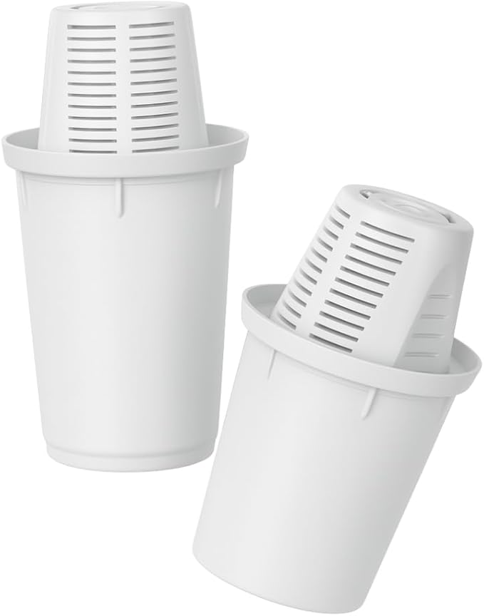 Nispira Water Filter Replacement Compatible with Nakii Aquaphor Water Pitcher Dispenser Removes Chlorine, Lead, Odor, Color Reduce Water Hardness, 2 Packs