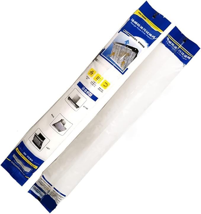 Kitchen Oil Absorbent Paper Range Hood Filter, 10Meters Long.17.7 * 394in.Range Hood Filter Paper Kitchen Oil Suction Sticker. Easy to Clean