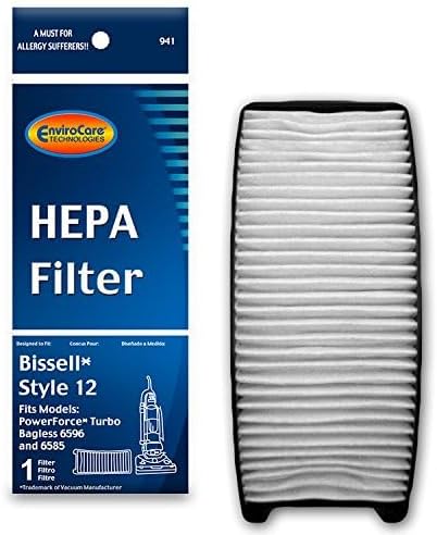 EnviroCare Replacement HEPA Vacuum Filter Designed to Fit Bissell Style 12 Uprights
