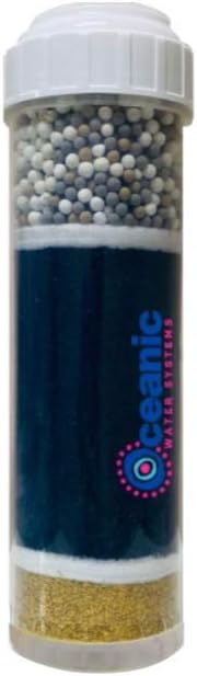 Alkaline Filter Cartridge - for Countertop and Under Sink Filtration RF-1050 | KDF 55, Carbon, Mineral Alkaline Ceramic Balls
