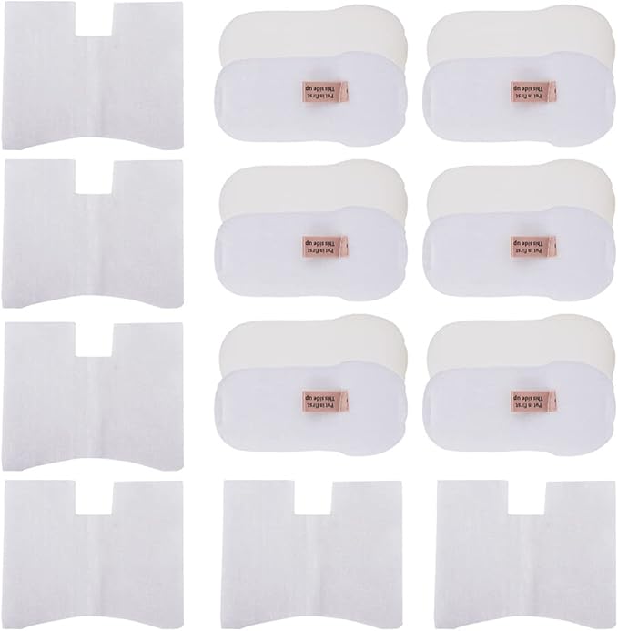 KEEPOW 6 Filter Kit for Shark Vertex DuoClean Vacuum HZ2002 HZ2000, Foam Felt Filters for Shark Corded Stick Vacuum HZ251 HH200 HH202 HZ602 Filter Replacement