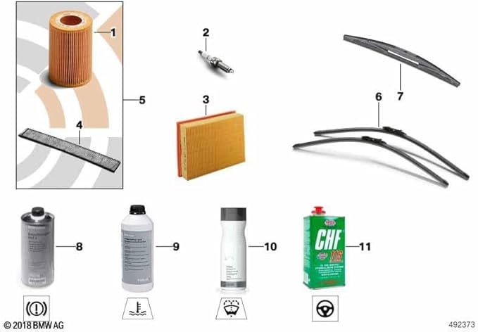 BMW 11427848321 Set Oil Filter Element