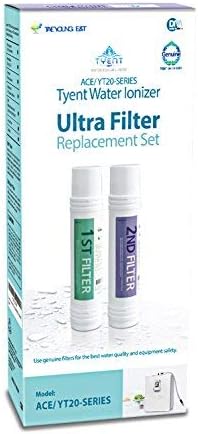 Authentic Tyent - Ultra Filter Replacement - Compatible with ACE-11 or ACE-13 Model Water Ionizer - High-Performance Filtration - Pure, Clean Drinking Water - Premium Carbon Block Filters Made in USA