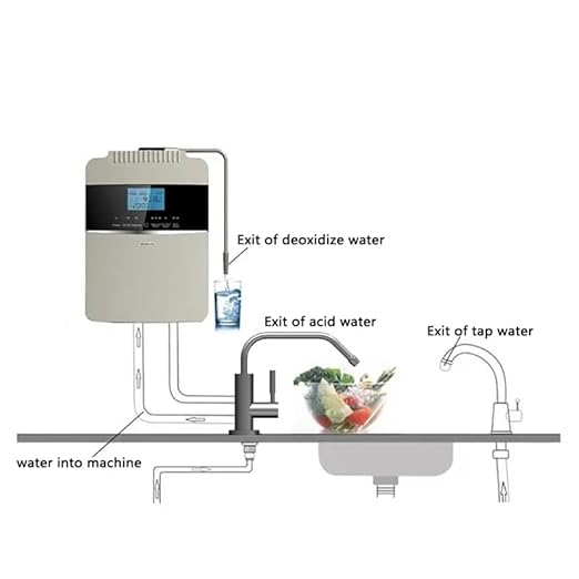 Alkaline Water Faucet Drinking Water Faucet Tap Ionizer Faucet Water Filter Purification pH Regenerate Faucet Water Alkaline Water Filter System for Kitchen Sink