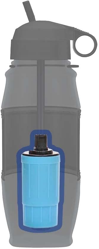 Seychelle pH2O Alkaline Water Filter Bottle - Increases pH and Filters Water - 28 oz