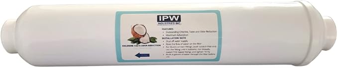 IPW Industries Inc - Replacement Filter Kit for Vertex PT 4.0 RO System - Carbon Block, PP Sediment & Inline Filter Cartridge for Reverse Osmosis
