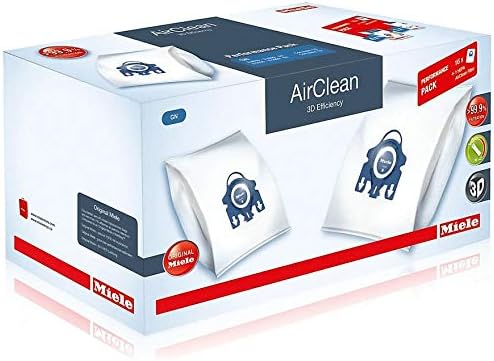 Miele Performance Pack 16 Type GN AirClean 3D Efficiency Genuine FilterBags + Genuine AH50 HEPA Filter + 4 Genuine Pre-Motor Protection Filters