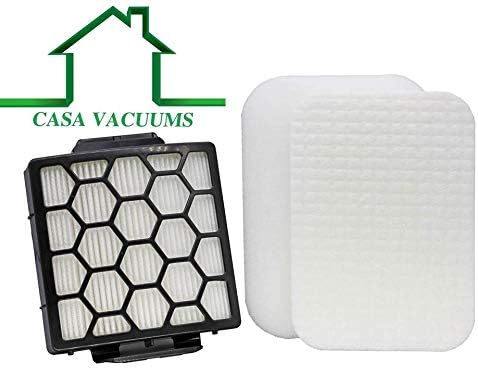 Replacement Filter Set for Shark Navigator Pet Plus NV150, NV251,NV255 and Zero-M Self-Cleaning Brushroll Pet Pro CU50WM, ZU51, ZU62, ZU62C, ZU60, ZU102 Uprights, Parts 1238FT60 & 1239FT60