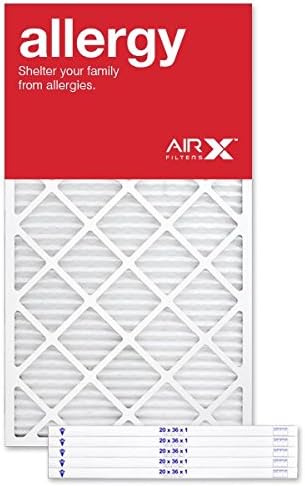 AIRx Filters 20x36x1 Air Filter MERV 11 Pleated HVAC AC Furnace Air Filter, Allergy 6-Pack, Made in the USA
