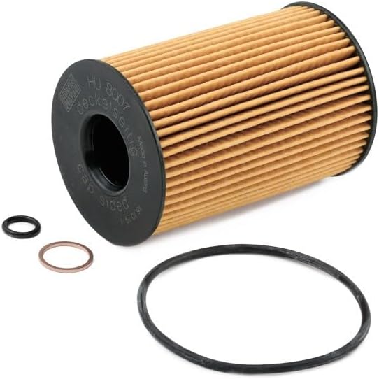 Mann Filter HU 8007 z Cartridge Oil Filter Replacement with Oil Drain Plug Gasket Compatible With BMW 750i xDrive, 760i xDrive, Alpina, M Series, X Series