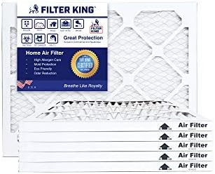 Filter King 10x16x1 Air Filter (MERV 8) (12-Pack) Dust & Allergy Control AC Furnace Filters, MADE IN USA, HVAC, Pleated, Electrostatic (Actual Size: 9.5 x 15.5 x .75)