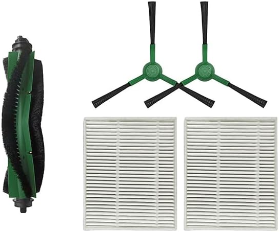 ZHICHENG 5pcs Main Brush/Side Brush/Filter Compatible with i/Robot Roomba Combo Essential VAC/VAC 2 / Q052 Q0520 (RVG-Y1 Y0112 / Y0140 / Y0110 Q0120 Q011) 104/105 VAC /105 Combo Robot Vacuum Cleaner