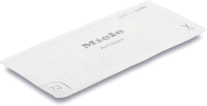 Miele Genuine AirClean Filters, for Everyday Freshness at Home, Safely Traps Dust, Pack of 3 – 3944711, White