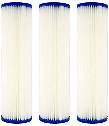 IPW Industries Inc. - 3-Pack Watts (WPC5-975) 5-Micron Pleated Sediment Filter Replacement for Whole House Water Filters, Under Sink, and RO Systems