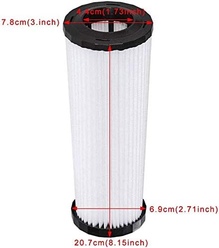 SaferCCTV Replacement Vacuum Hepa Filter Replacement Compatiable with Dirt Devil F1 Vacuum Filter 3JC0280000 2JC0280000 Compatiable with Featherlite, Jaguar, Bagless Extra Light, Scorpion