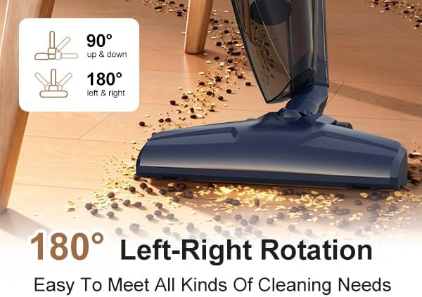 Corded Vacuum Cleaner, 14KPa Powerful Suction with 600W Motor, Lightweight Stick Vacuum Cleaner, Converts to Handheld with Washable Filter, Handheld Vacuum for Home, Pet Hair, Carpet, Hard Floors, Car