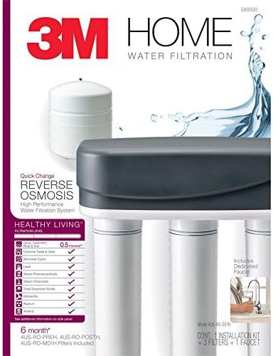 3M 4US-RO-S01H Reverse Osmosis Drinking Water Filter System