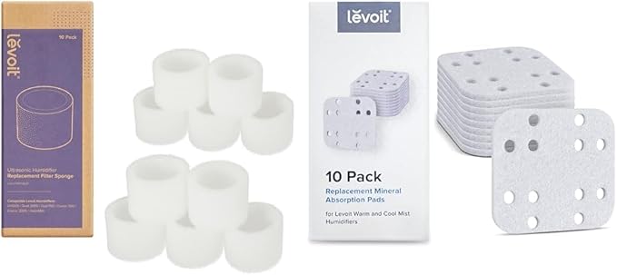 LEVOIT Humidifier Replacement Filters and Pads (10-Pack)