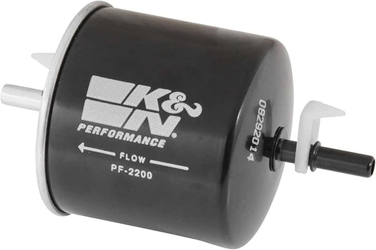 K&N Gasoline Fuel Filter: High Performance Fuel Filter, Premium Engine Protection, Compatible with 1983-2013 Ford, Lincoln, Mercury, Mazda Fuel Injected Gasoline Engines, PF-2200