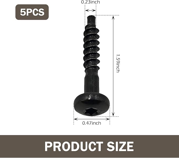 5PCS Air Filter Box Screw, BAS01001 Air Filter Housing Screws, Compatible with Chevrolet, Buick, GMC, Carbon Steel Airs Box Retaining Bolt, Replace 11611199