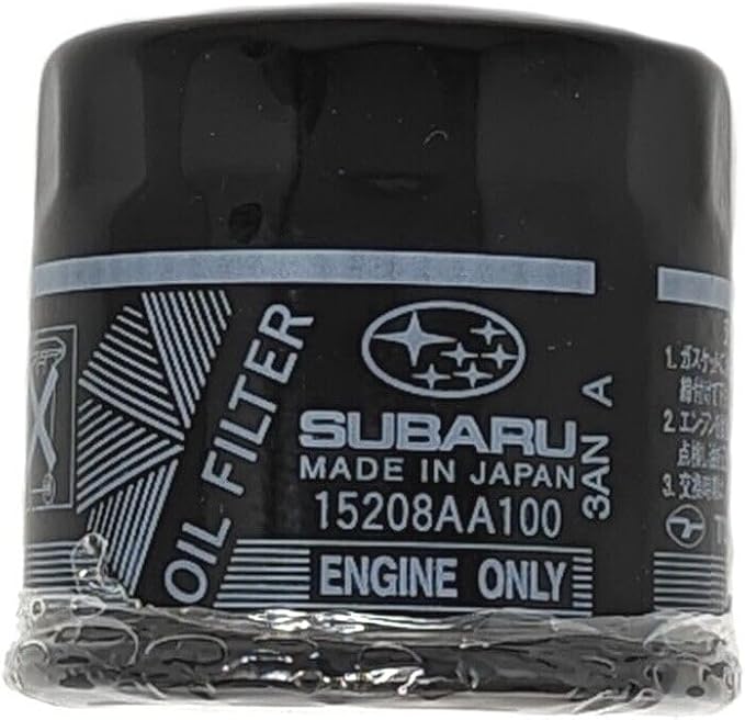 Subaru Engine Oil Filter & Crush Gasket KIT 15208AA100 & 11126AA000 Genuine Legacy Outback Impreza Wrx STi Forester Baja (3 Pack)