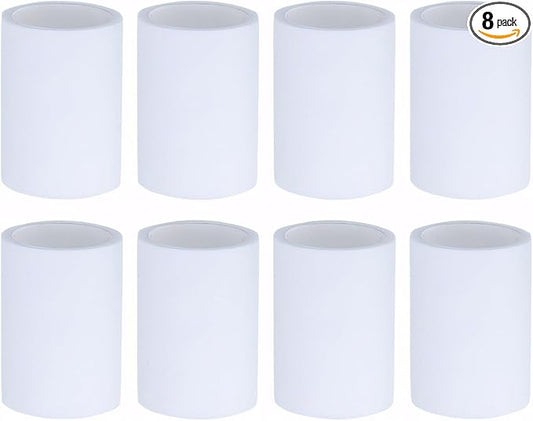 YYKBZ 8 Pcs Faucet Water Filter Replacement Cartridges – PP Cotton Sink Filters, Remove Chlorine, Fluoride, Heavy Metals, Improves Taste, Fits Most Faucet Extenders, for Kitchen & Bathroom