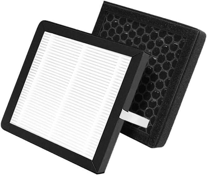 H13 Air Purifier Replacement Filter, 3-In-1 High-Efficiency Activated Carbon Air Filters Compatible with Dehumidifier Air Purifier Q7 Q8 Q9 2 Pack